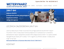 Tablet Screenshot of lecznicawarszawa.waw.pl